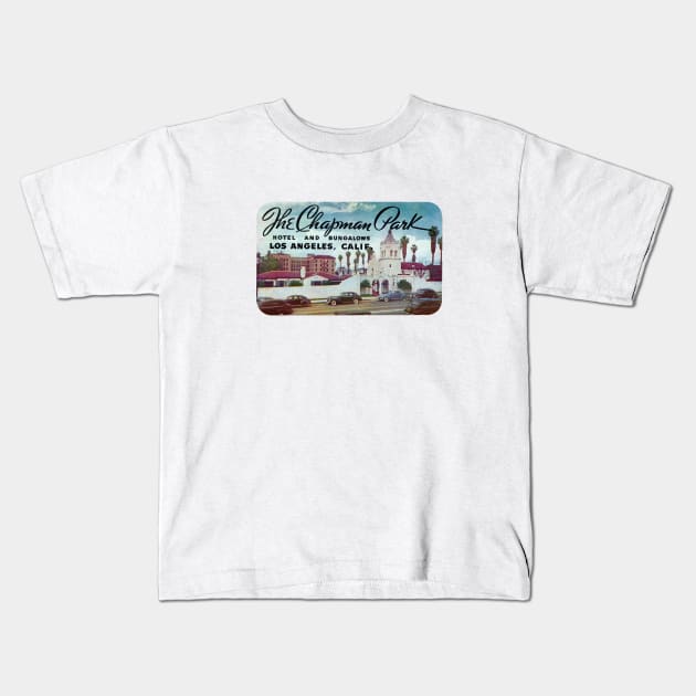 1930s Chapman Park Hotel Los Angeles Kids T-Shirt by historicimage